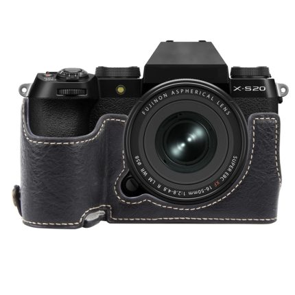 Halbschalen-Basis für Kameras aus PU-Leder mit Büffelstruktur, For FUJIFILM X-S20, For FUJIFILM X-T1