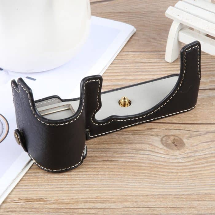 Halbschalen-Basis für Kameras aus PU-Leder mit Büffelstruktur, For FUJIFILM X-S20, For FUJIFILM X-T1 – Bild 2