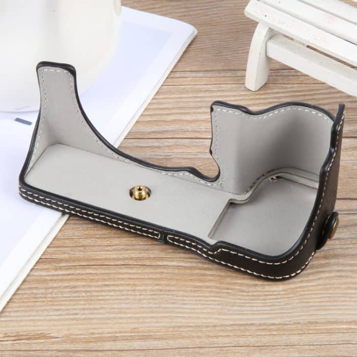 Halbschalen-Basis für Kameras aus PU-Leder mit Büffelstruktur, For FUJIFILM X-S20, For FUJIFILM X-T1 – Bild 3
