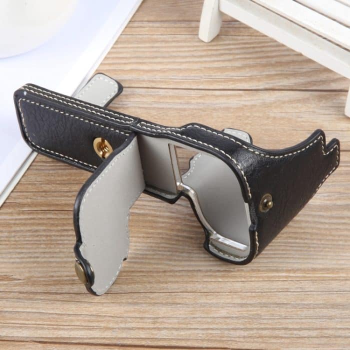 Halbschalen-Basis für Kameras aus PU-Leder mit Büffelstruktur, For FUJIFILM X-S20, For FUJIFILM X-T1 – Bild 5