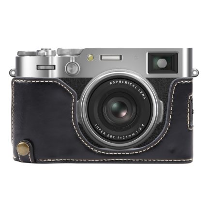 Halbschalen-Basis für Kamera aus glänzendem PU-Leder, For FUJIFILM X100VI, For FUJIFILM X-T5