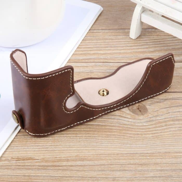 Halbschalen-Basis für Kamera aus glänzendem PU-Leder, For Nikon ZFC – Bild 2