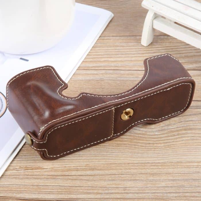 Halbschalen-Basis für Kamera aus glänzendem PU-Leder, For Nikon ZFC – Bild 4