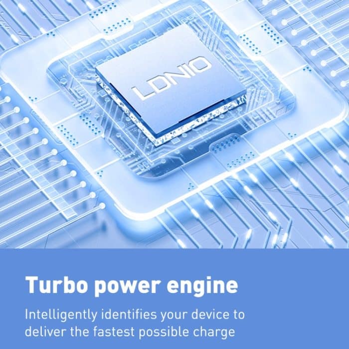 LDNIO Q334 32 W Typ-C + Dual-USB-Port-Ladegerät mit USB-C/Typ-C auf 8-Pin-Datenkabel, EU Plug, UK Plug, US Plug – Bild 7