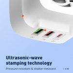 LDNIO Q334 32 W Typ-C + Dual-USB-Port-Ladegerät mit USB-C/Typ-C auf 8-Pin-Datenkabel, EU Plug, UK Plug, US Plug – Bild 9