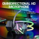 ONIKUMA X20 RGB Farbenfroher, kabelgebundener Gaming-Kopfhörer mit Kopfhalterung, Länge: 1,8 m – Bild 6