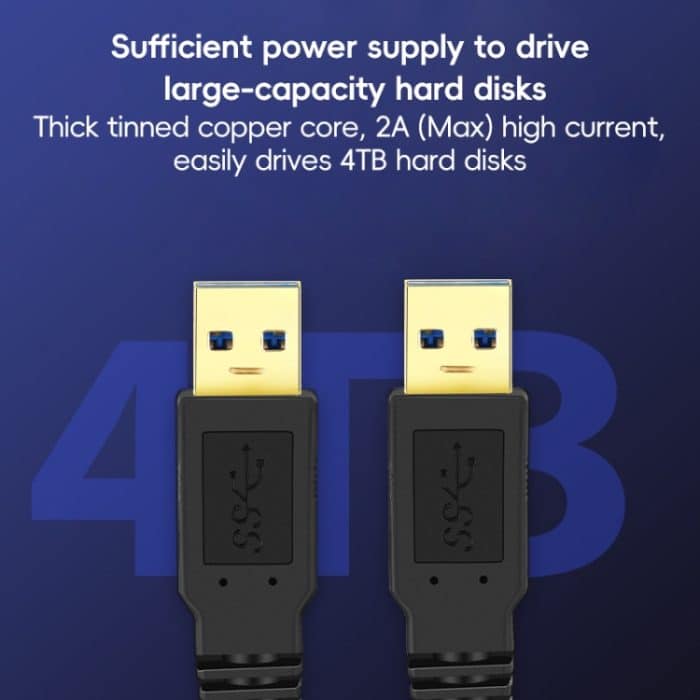 USB 3.0-Stecker auf USB 3.0-Stecker, doppelseitiges USB-Kabel, 0.3m, 0.6m, 1m – Bild 2