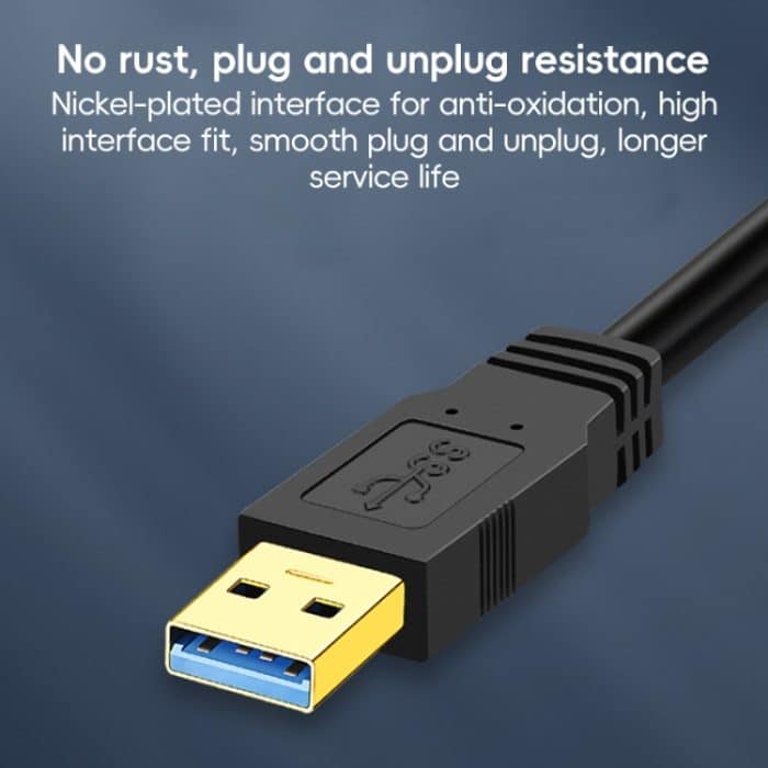 USB 3.0-Stecker auf USB 3.0-Stecker, doppelseitiges USB-Kabel, 0.3m, 0.6m, 1m – Bild 3