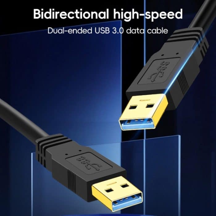 USB 3.0-Stecker auf USB 3.0-Stecker, doppelseitiges USB-Kabel, 0.3m, 0.6m, 1m – Bild 7