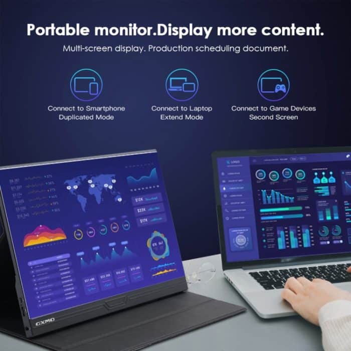 GXMO G156FC 15,6 Zoll tragbarer Monitor mit 1920 x 1080P IPS-Bildschirm, G156FC – Bild 7