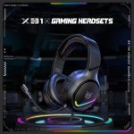 ONIKUMA X31 USB/3,5 mm kabelgebundenes RGB-Licht-Gaming-Headset mit Mikrofon, Kabellänge: 2,2 m, X31 – Bild 5