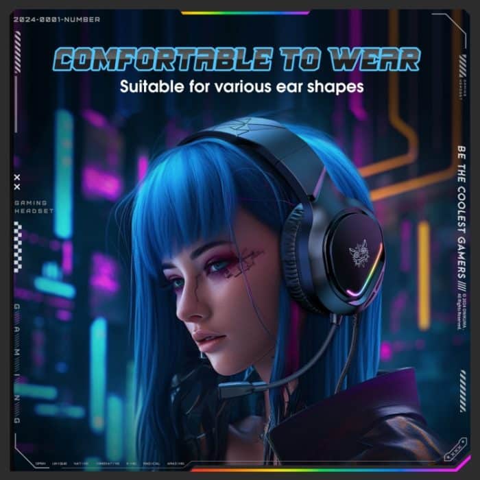 ONIKUMA X31 USB/3,5 mm kabelgebundenes RGB-Licht-Gaming-Headset mit Mikrofon, Kabellänge: 2,2 m, X31 – Bild 10