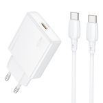 hoco BN23 PD 20W Typ-C Ladegerät mit 1m Typ-C zu Typ-C Kabelsatz, EU Plug