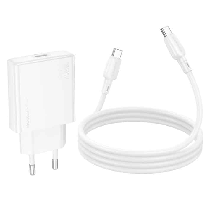 hoco BN23 PD 20W Typ-C Ladegerät mit 1m Typ-C zu Typ-C Kabelsatz, EU Plug – Bild 5