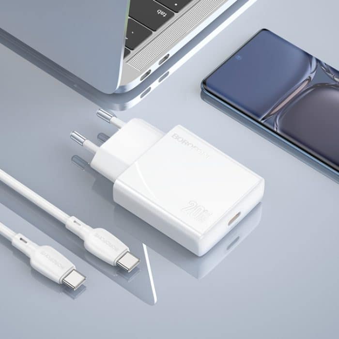 hoco BN23 PD 20W Typ-C Ladegerät mit 1m Typ-C zu Typ-C Kabelsatz, EU Plug – Bild 7