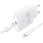 hoco BN23 PD 20W Typ-C Ladegerät mit 1m Typ-C auf 8 Pin Kabelsatz, EU Plug – Bild 3