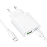 hoco BN24 PD 20 W USB, Typ-C Ladegerät mit 1 m Typ-C auf Typ-C Kabelsatz, EU Plug – Bild 2