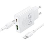hoco BN24 PD 20 W USB, Typ-C Ladegerät mit 1 m Typ-C auf Typ-C Kabelsatz, EU Plug – Bild 3