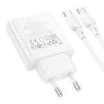 hoco BN24 PD 20 W USB, Typ-C Ladegerät mit 1 m Typ-C auf Typ-C Kabelsatz, EU Plug – Bild 4