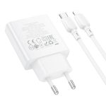 hoco BN24 PD 20 W USB, Typ-C Ladegerät mit 1 m Typ-C auf 8-Pin Kabelsatz, EU Plug – Bild 4