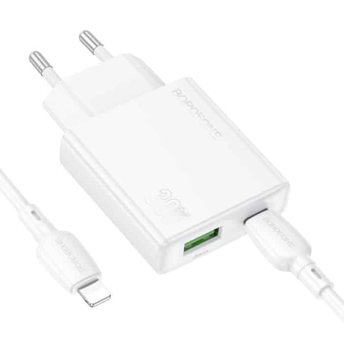 hoco BN25 PD 30W USB, Typ-C Ladegerät mit 1m Typ-C auf 8 Pin Kabelsatz, BN25 (8 Pin) – Bild 2