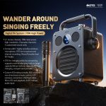 WK Beluga D7 Conductor HiFi Tragbarer Bluetooth-Lautsprecher für den Außenbereich, D7  (Black) – Bild 3