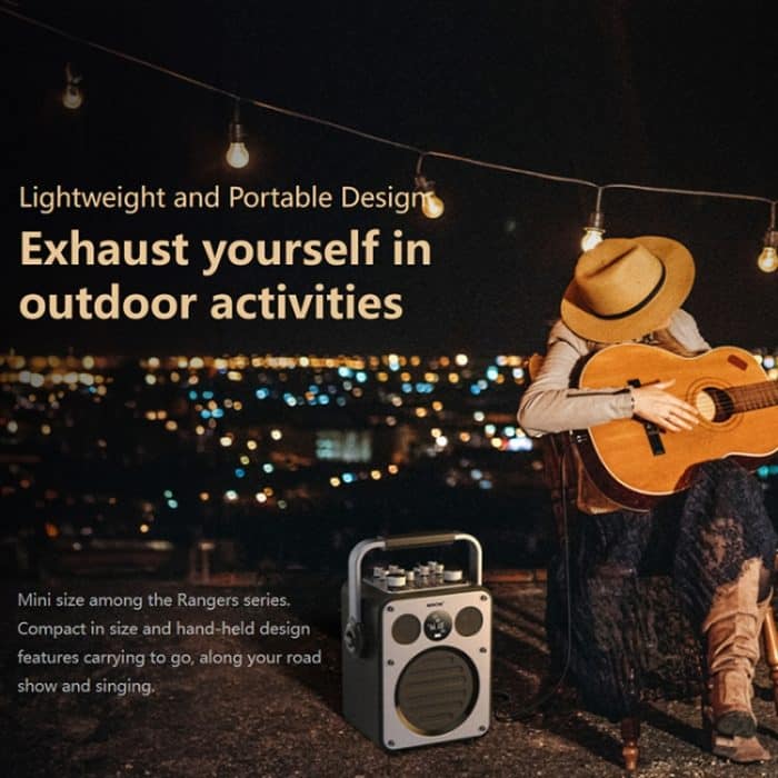 WK Beluga D7 Conductor HiFi Tragbarer Bluetooth-Lautsprecher für den Außenbereich, D7  (Black) – Bild 4