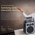 WK Beluga D7 Conductor HiFi Tragbarer Bluetooth-Lautsprecher für den Außenbereich, D7  (Black) – Bild 6