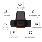 HD-Computerkamera Integriertes Mikrofon USB-Webcam, 1080P 30fps, 1080P 25fps – Bild 8