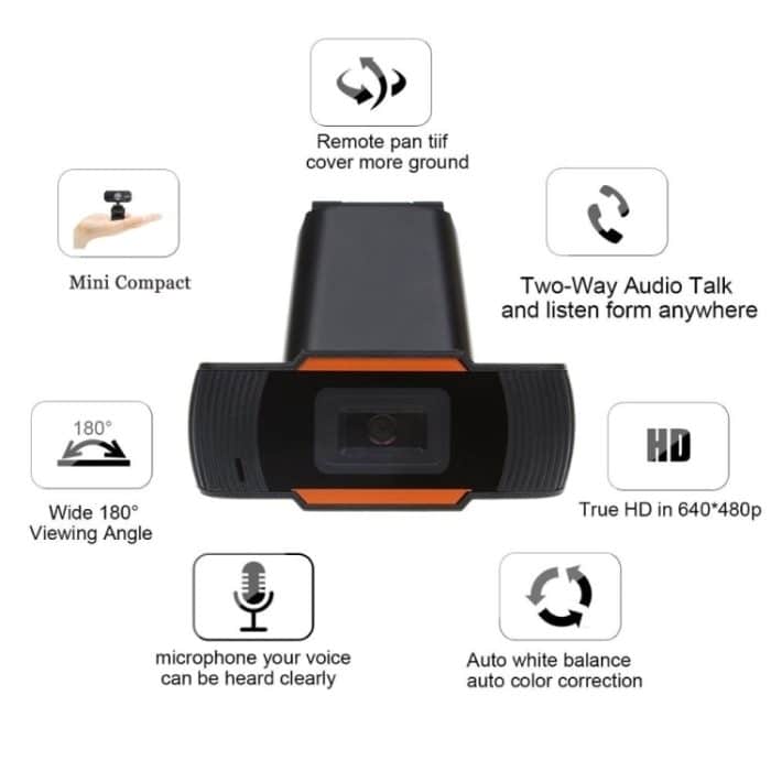 HD-Computerkamera Integriertes Mikrofon USB-Webcam, 1080P 30fps, 1080P 25fps – Bild 8