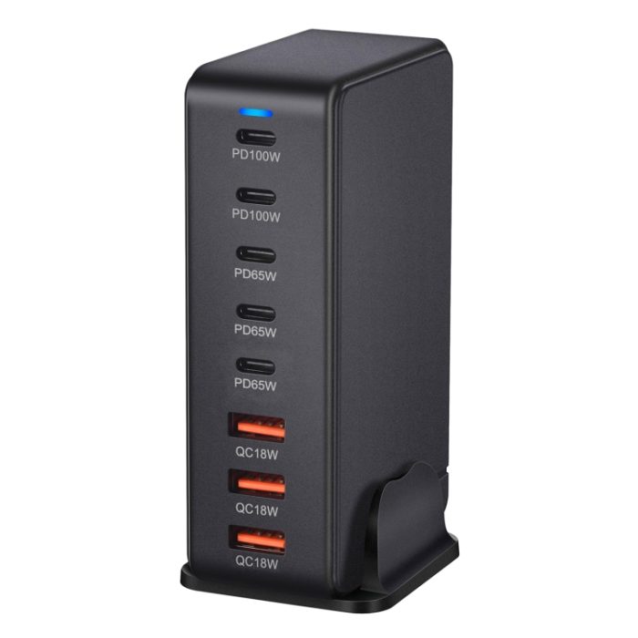 440 W GaN USB-Netzteil-Reiseladegerät mit 3 x USB, 5 x PD-Anschluss, EU Plug, US Plug, UK Plug, AU Plug – Bild 5