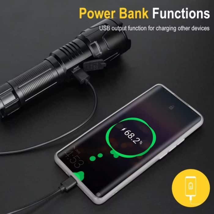 S2301 30W weiße Laserdocht 1000LM Teleskop-Zoom-LED-Taschenlampe, S2301 – Bild 12