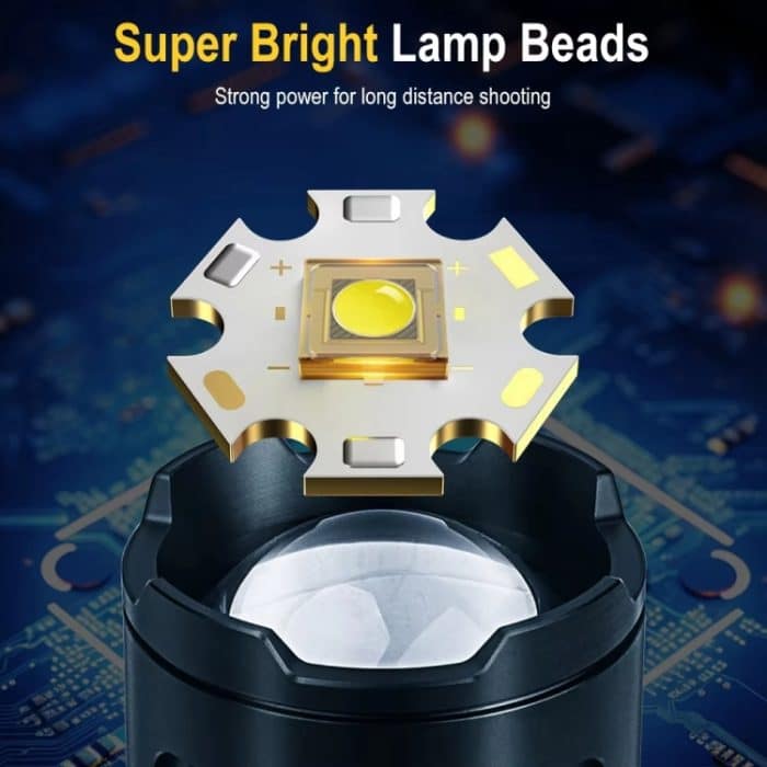 S2301 30W weiße Laserdocht 1000LM Teleskop-Zoom-LED-Taschenlampe, S2301 – Bild 7