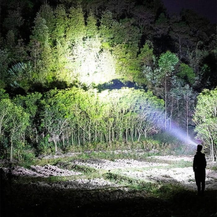 626 Weiße Laserwick-Teleskop-Zoom-LED-Taschenlampe mit fluoreszierenden Streifen, 626 – Bild 8