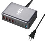 YMX-320W GaN 320 W USB x 4, USB-C / Typ-C x 4 Schnellladegerät, US Plug, UK Plug, AU Plug, EU Plug