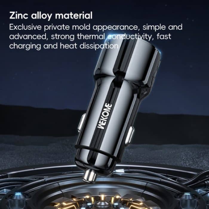 WEKOME WP-C49 Pop Digital Series USB, USB-C / Typ-C 63W Schnellladegerät fürs Auto, WP-C49 – Bild 3