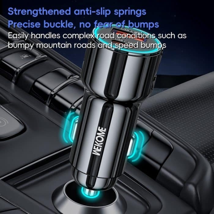 WEKOME WP-C49 Pop Digital Series USB, USB-C / Typ-C 63W Schnellladegerät fürs Auto, WP-C49 – Bild 6