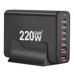 5C2A-220W GaN 220 W USB x 2, USB-C / Typ-C x 5 Schnellladegerät, US Plug, UK Plug, AU Plug, EU Plug – Bild 2