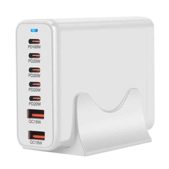 5C2A-220W GaN 220 W USB x 2, USB-C / Typ-C x 5 Schnellladegerät, US Plug, UK Plug, AU Plug, EU Plug – Bild 3