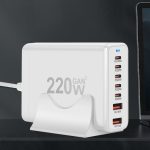 5C2A-220W GaN 220 W USB x 2, USB-C / Typ-C x 5 Schnellladegerät, US Plug, UK Plug, AU Plug, EU Plug – Bild 5