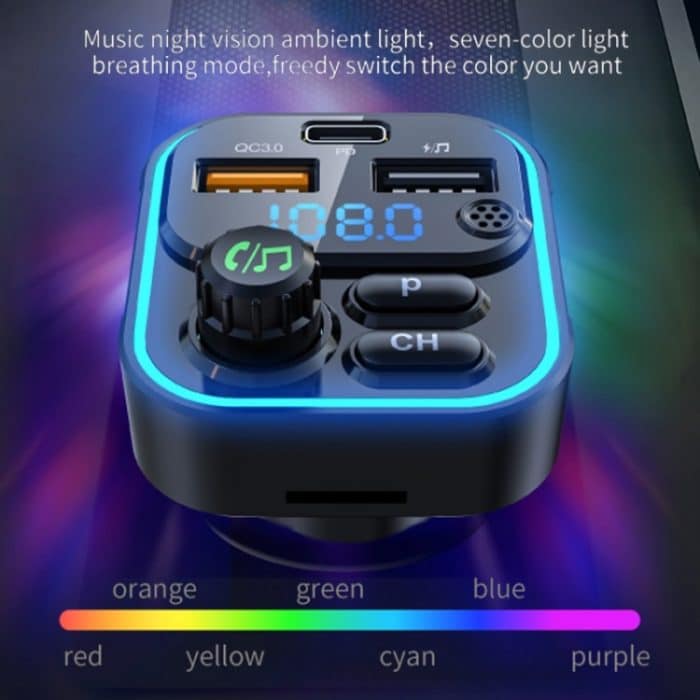 WEKOME WP-C52 Pop Digital Series MP3-Autoladegerät mit kabelloser Schnellladefunktion, WP-C52 – Bild 3