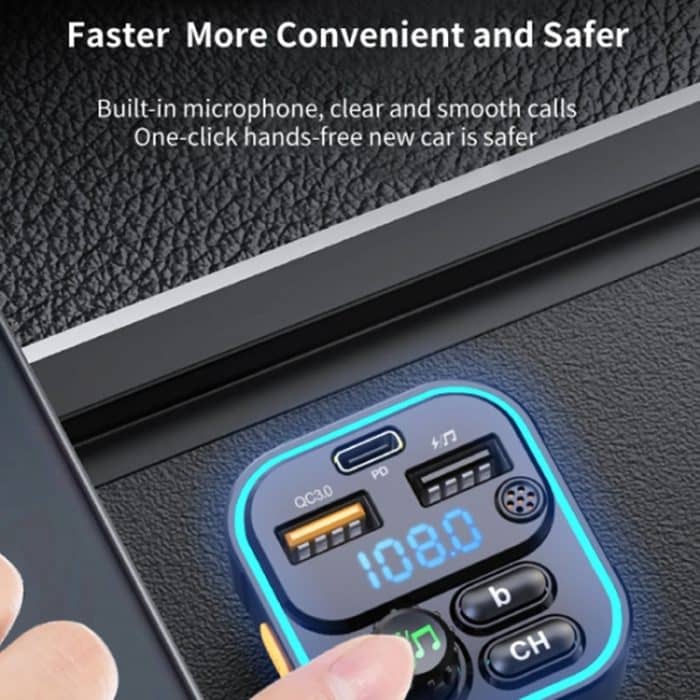 WEKOME WP-C52 Pop Digital Series MP3-Autoladegerät mit kabelloser Schnellladefunktion, WP-C52 – Bild 7