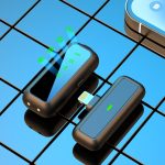 SX5 Lavalier-Funkmikrofon mit Digitalanzeige und Ladebox, Type-C, 8 Pin – Bild 3