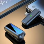 SX5 Lavalier-Funkmikrofon mit Digitalanzeige und Ladebox, Type-C, 8 Pin – Bild 4