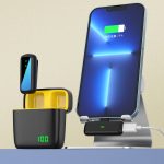 SX5 Lavalier-Funkmikrofon mit Digitalanzeige und Ladebox, Type-C, 8 Pin – Bild 6