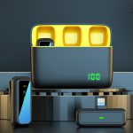 SX6 2-in-1-Lavalier-Funkmikrofon mit Digitalanzeige und Ladebox, Type-C, 8 Pin – Bild 4