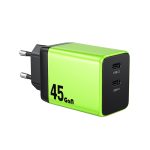 WK WP-U33 45W USB-C / Type-Cx2 GaN Schnellladegerät, EU Plug, UK Plug