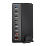 YMX-986 286W 6Typ-C, 3USB 8-Ports Desktop-Schnellladegerät, US Plug, UK Plug, EU Plug, AU Plug – Bild 2