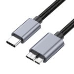 10 Gbit/s USB-C/Typ-C 3.1 auf Micro B mobiles Festplattenadapterkabel, 0.5m, 1.8m, 3m