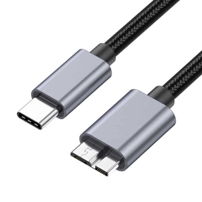 10 Gbit/s USB-C/Typ-C 3.1 auf Micro B mobiles Festplattenadapterkabel, 0.5m, 1.8m, 3m – Bild 1